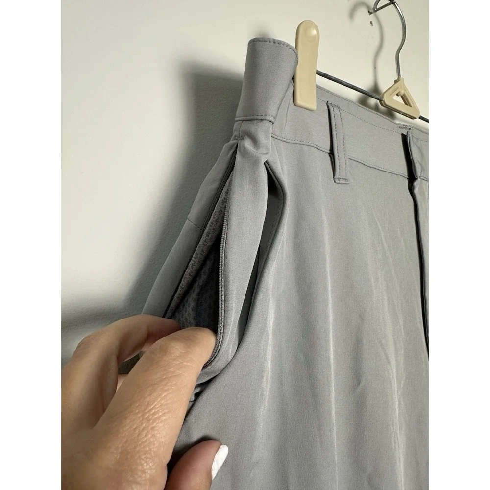 Fabletics The Only Pants Mens Size‎ Small Chino Shadow Gray Stretch Pockets